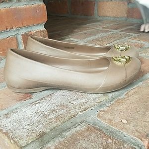CROCS Shoes - Tan Croc Flats CROCS Shoes - Tan Croc Flats